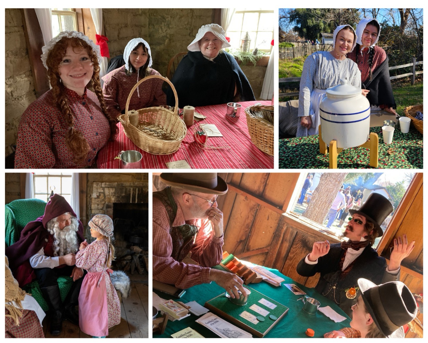 Images of last year's Holidays on the Homestead at William B. Ide Adobe State Historic Park